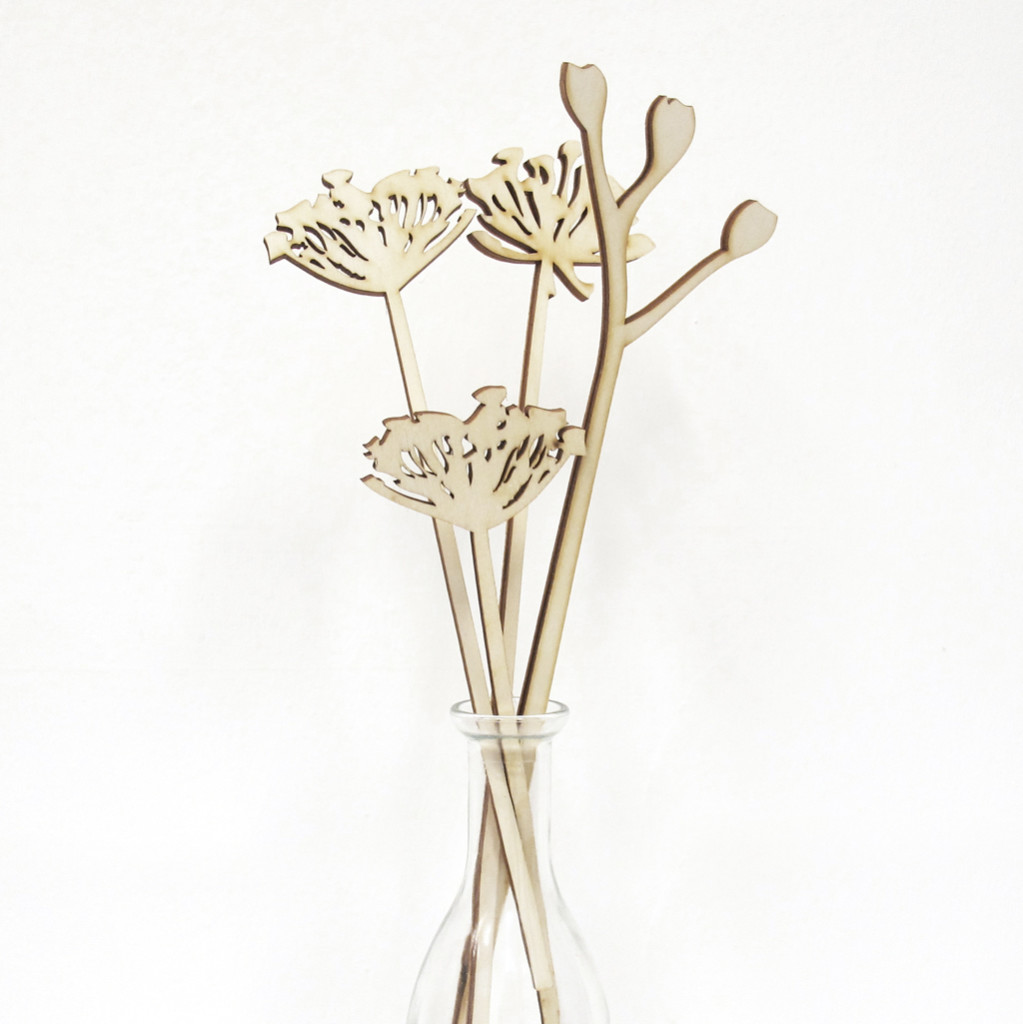 Wooden Perennial Flowers | BiCa-Good Morning Design