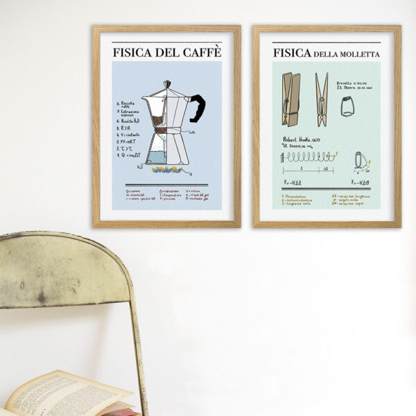 Poster fisica con grafica di design per la tua casa e il tuo bagno, Massimo Temporelli